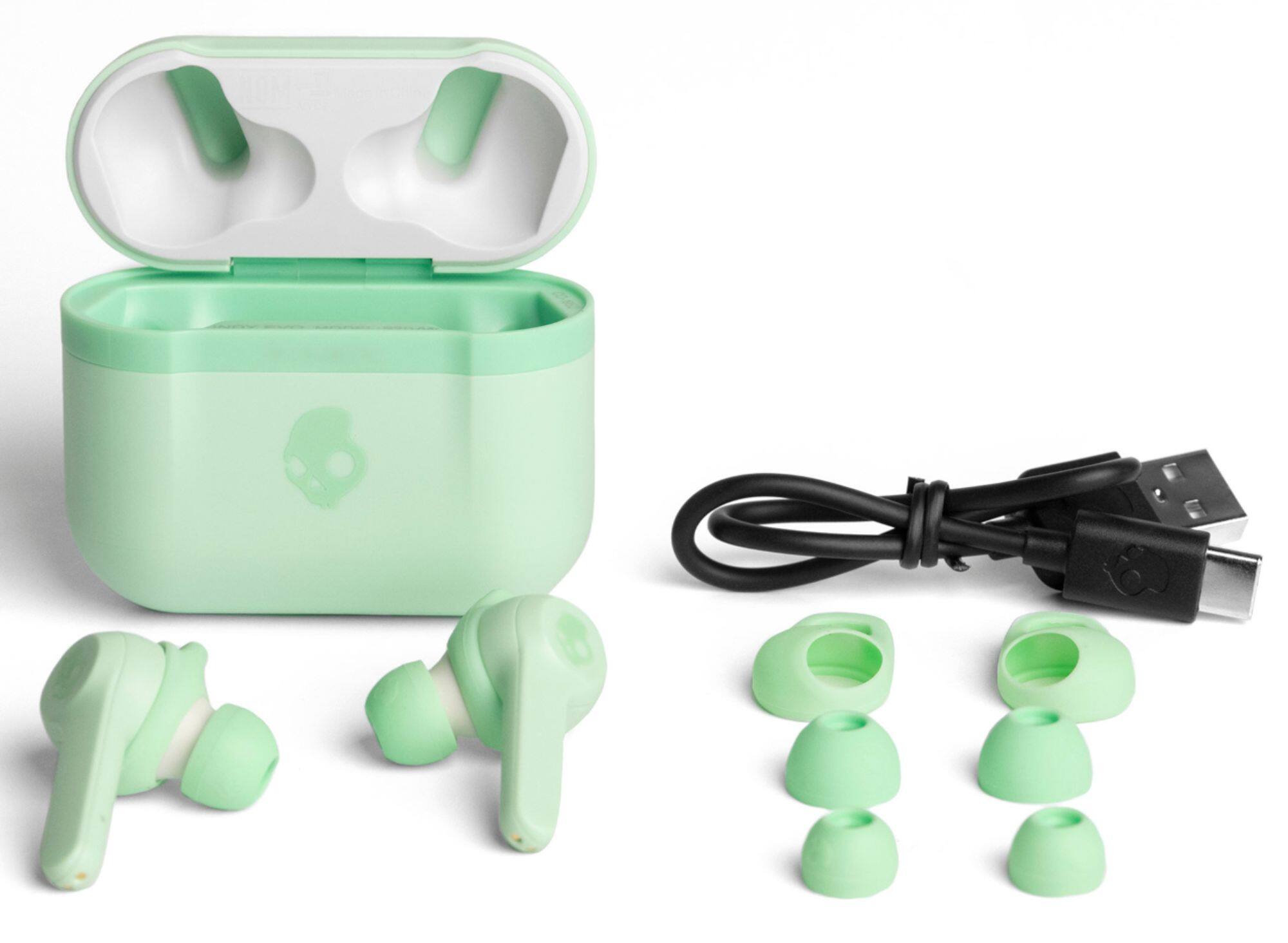 Alt View 13. Skullcandy - Indy Evo In-Ear True Wireless Headphones - Mint.