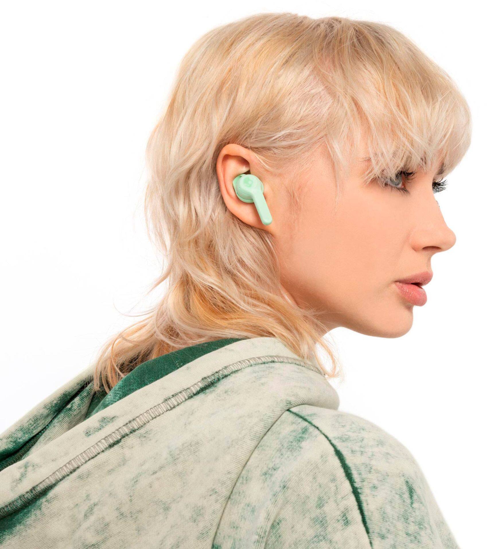 Alt View 14. Skullcandy - Indy Evo In-Ear True Wireless Headphones - Mint.