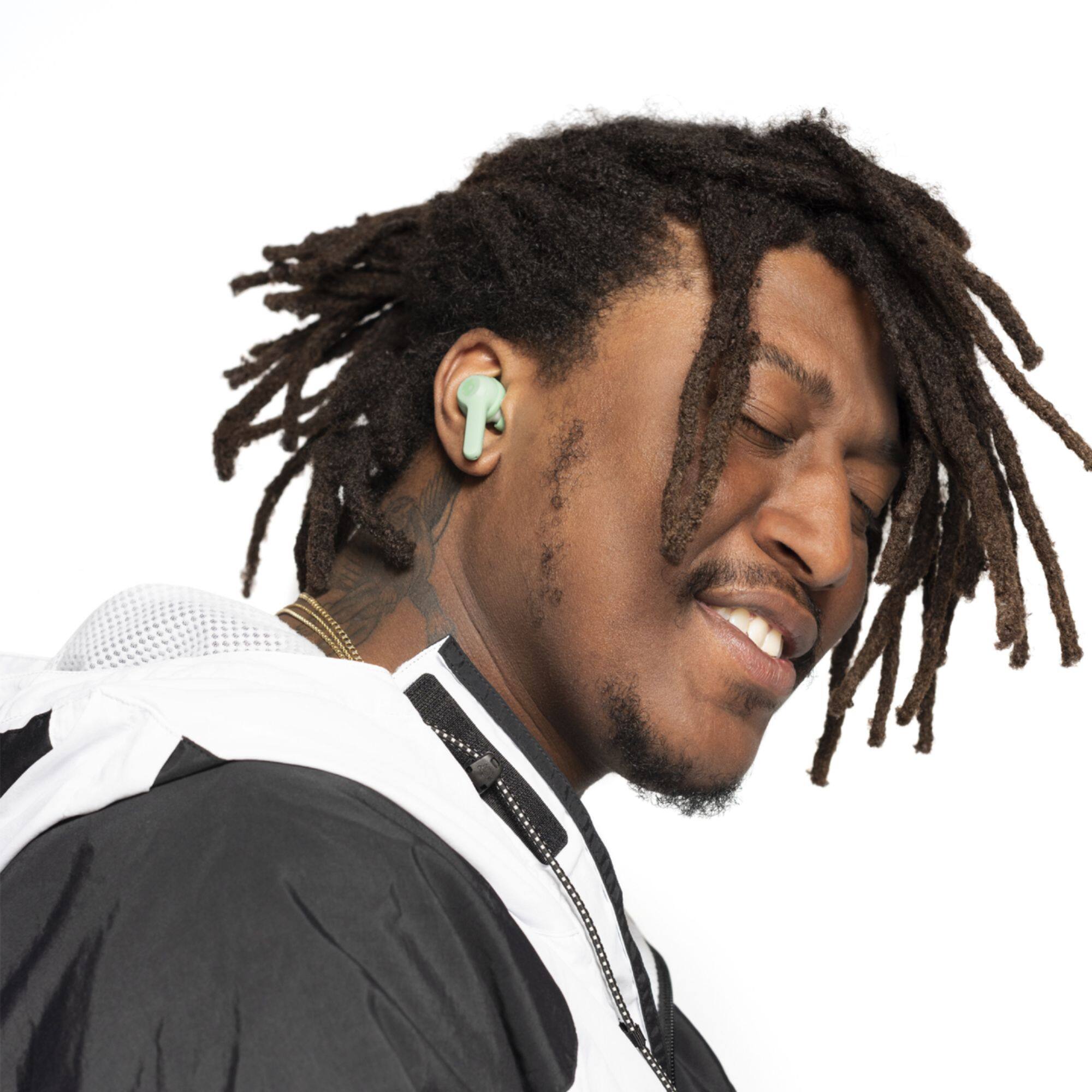 Alt View 16. Skullcandy - Indy Evo In-Ear True Wireless Headphones - Mint.