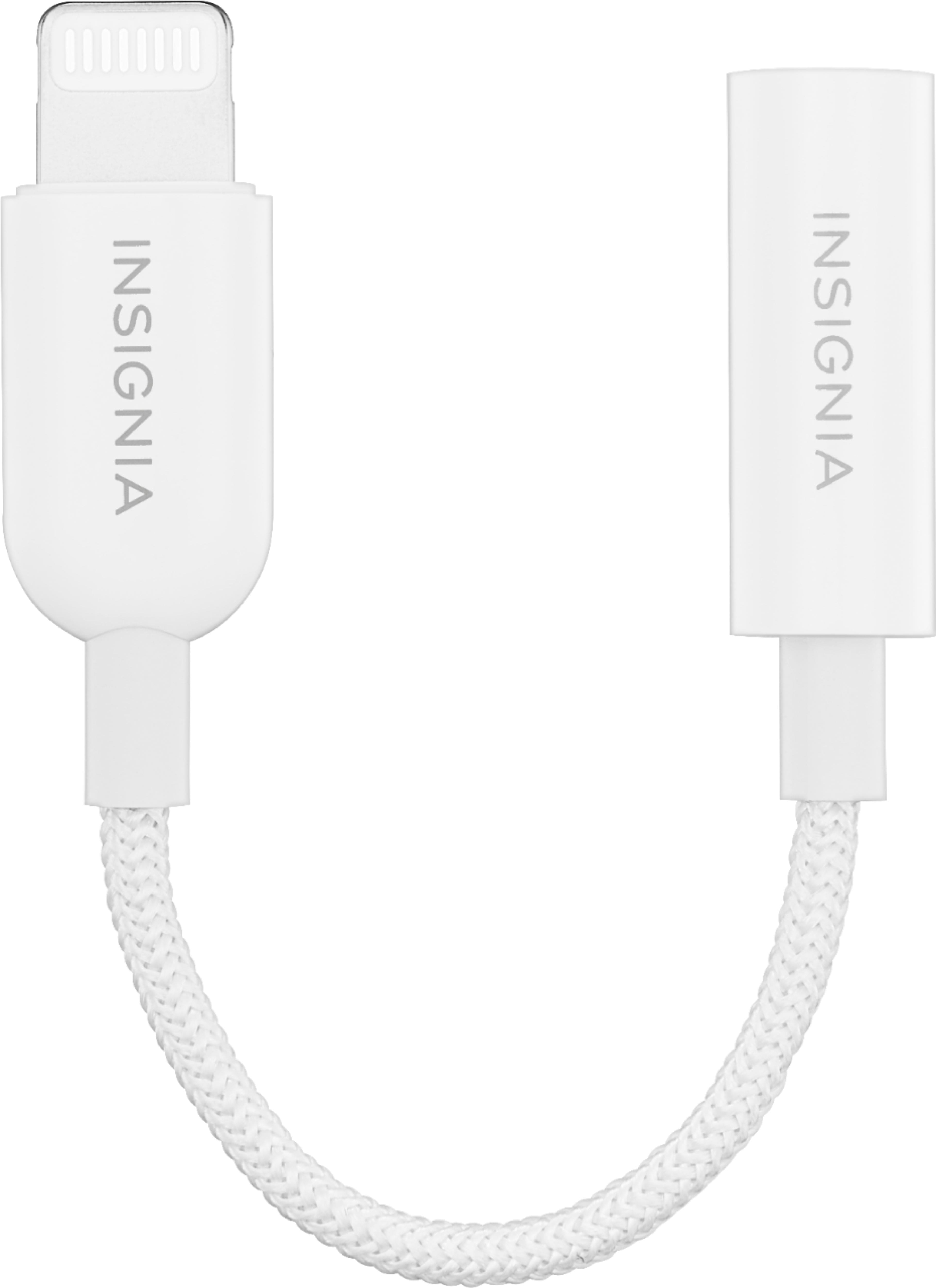 Alt View 15. Insignia™ - Lightning to 3.5 mm Headphone Adapter - White.