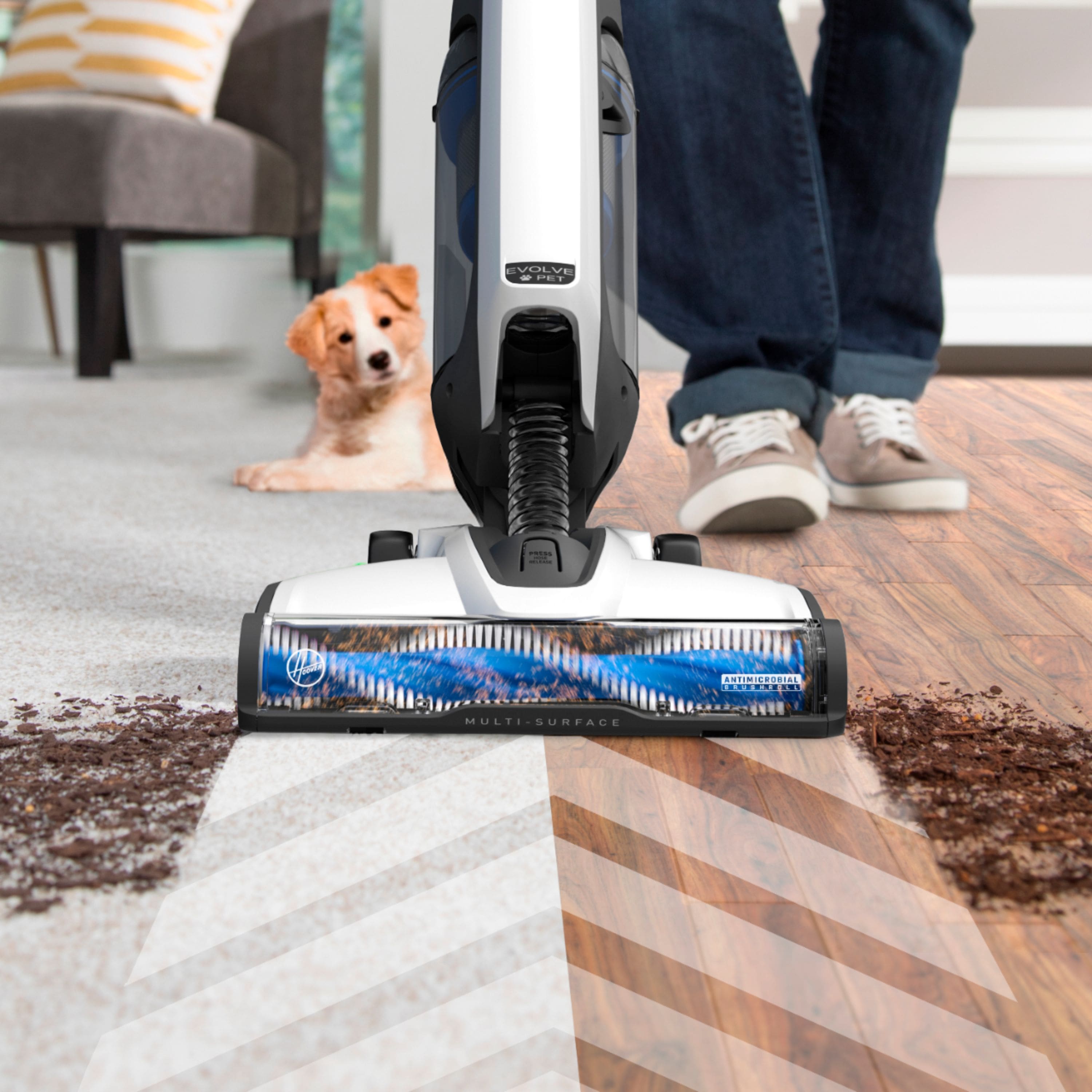 Alt View 15. Hoover - ONEPWR Evolve Pet Cordless Vacuum - White.