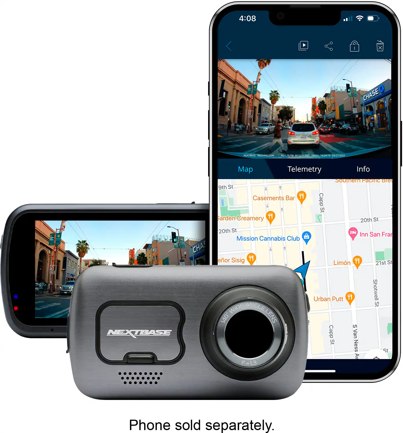 Nextbase - 622GW 4K Dash Cam - Silver