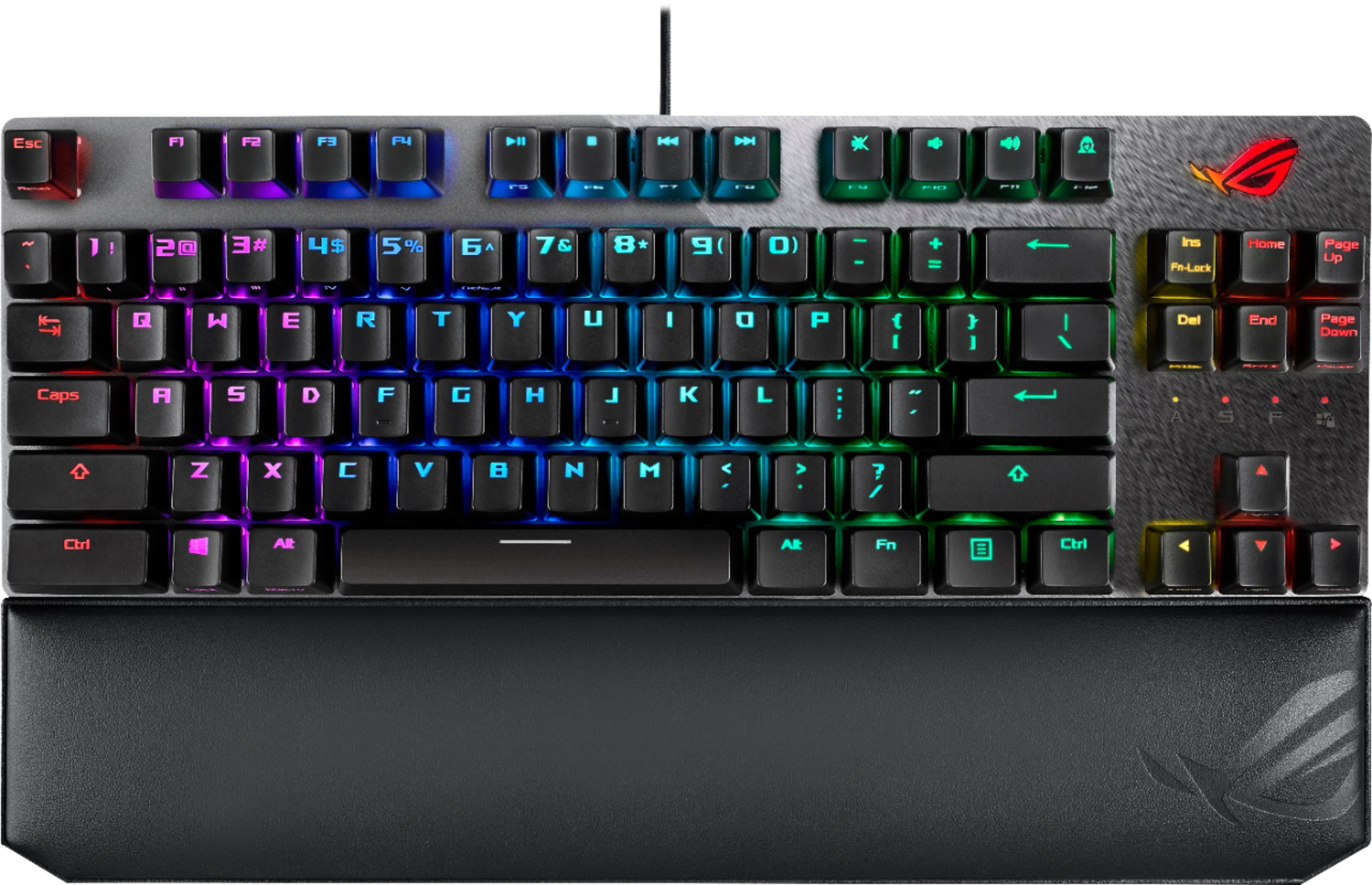 ASUS ROG TKL Wired Mechanical CHERRY MX Switch Gaming Keyboard with RGB  Back Lighting Gray/Black STRIX SCOPE TKL - Best Buy
