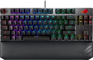 ASUS - ROG TKL Wired Mechanical CHERRY MX Switch Gaming Keyboard with RGB Back Lighting - Gray/Black - Front_Zoom