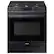 Front. Samsung - 6.0 cu. ft. Front Control Slide-In Gas Convection Range with Air Fry & Wi-Fi, Fingerprint Resistant - Black Stainless Steel.
