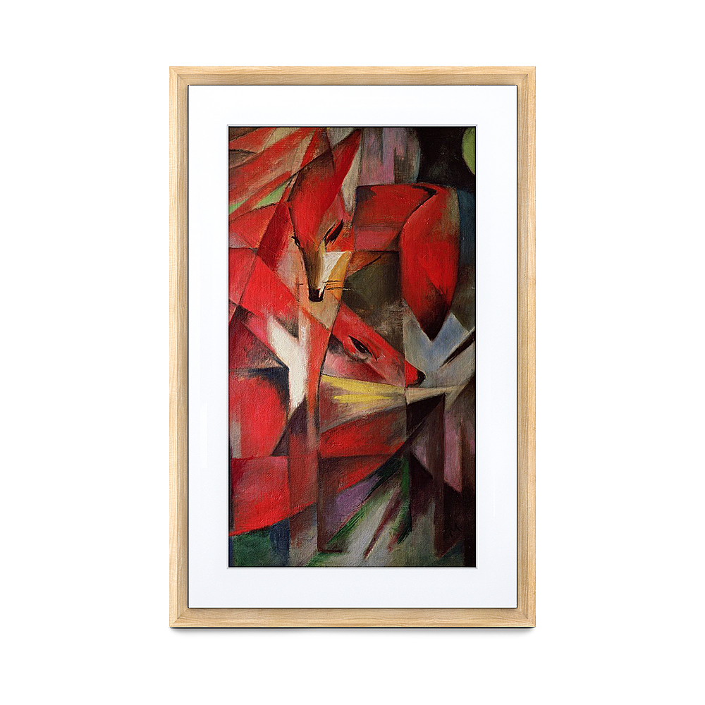 Angle View: Meural Canvas II – Art, Photos & NFT Crypto-Art Display - 16”x 24” – Light Wood - Light Wood