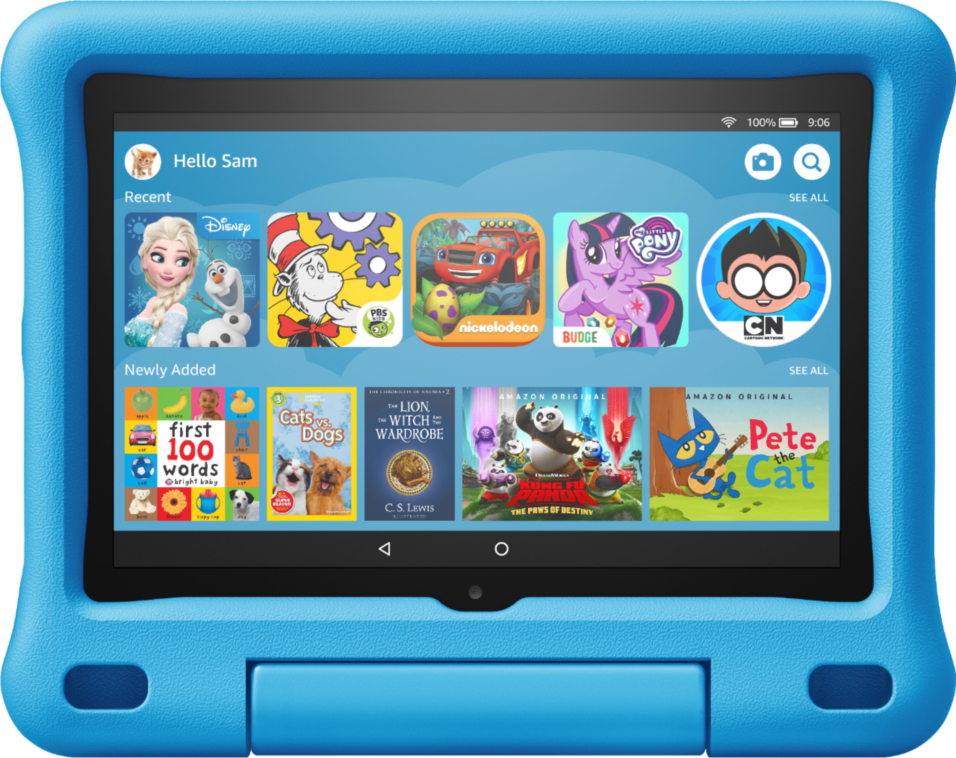 All-new Kindle Kids Edition Includes access to thousands of books Blue Cover 