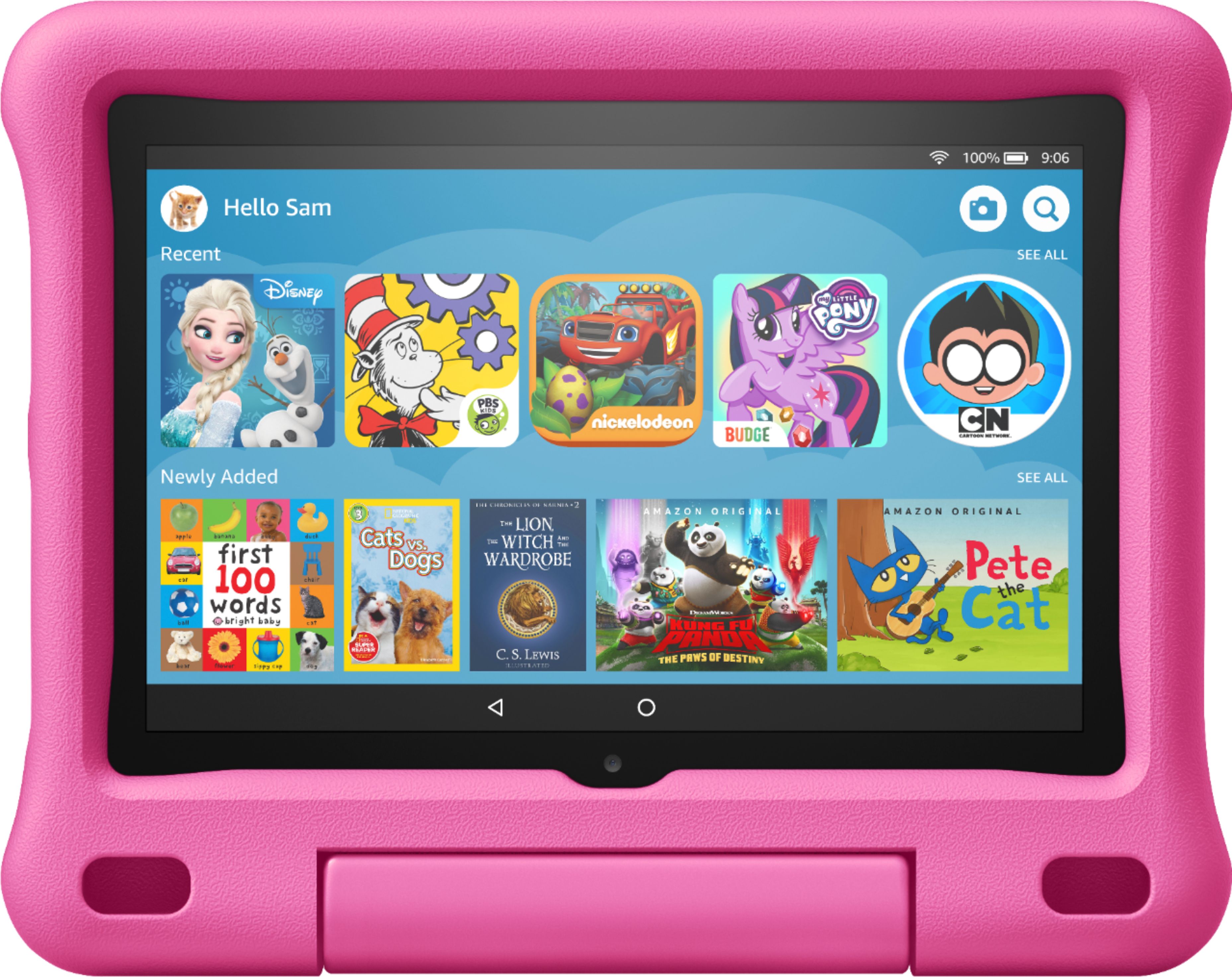 Amazon - Fire 8 Kids - 8" Tablet – ages 3-7 - 32GB - Pink