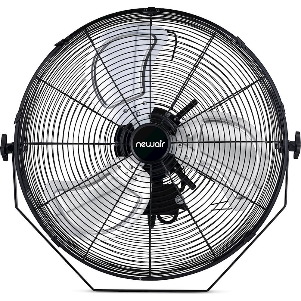 Alt View 11. NewAir - 4000 CFM 18" Outdoor High Velocity Floor or Wall Mounted Fan with 3 Fan Speeds and Adjustable Tilt Head - Black.