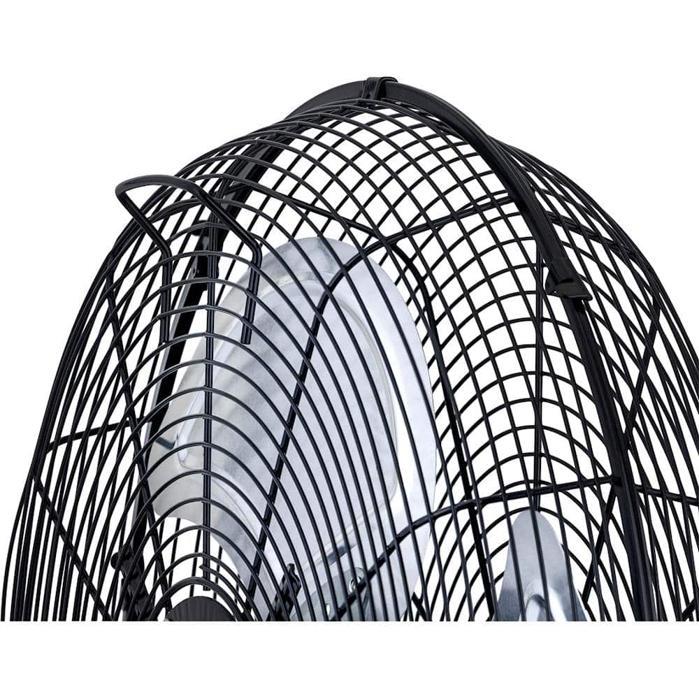 Alt View 15. NewAir - 4000 CFM 18" Outdoor High Velocity Floor or Wall Mounted Fan with 3 Fan Speeds and Adjustable Tilt Head - Black.