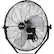 Left. NewAir - 4000 CFM 18" Outdoor High Velocity Wall Mounted Fan with 3 Fan Speeds and Adjustable Tilt Head - Black.