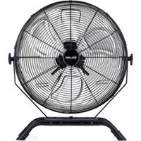 NewAir - 4650 CFM 20" Outdoor High Velocity Floor or Wall Mounted Fan with 3 Fan Speeds and Adjustable Tilt Head - Black - Front_Zoom