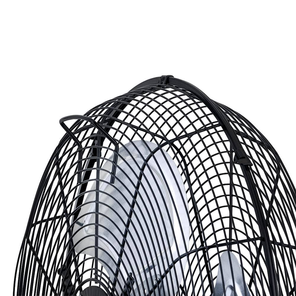 Alt View 12. NewAir - 4650 CFM 20" Outdoor High Velocity Wall Mounted Fan with 3 Fan Speeds and Adjustable Tilt Head - Black.