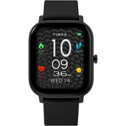Timex - Smartwatch 36mm Aluminum Alloy - Black - Angle_Zoom