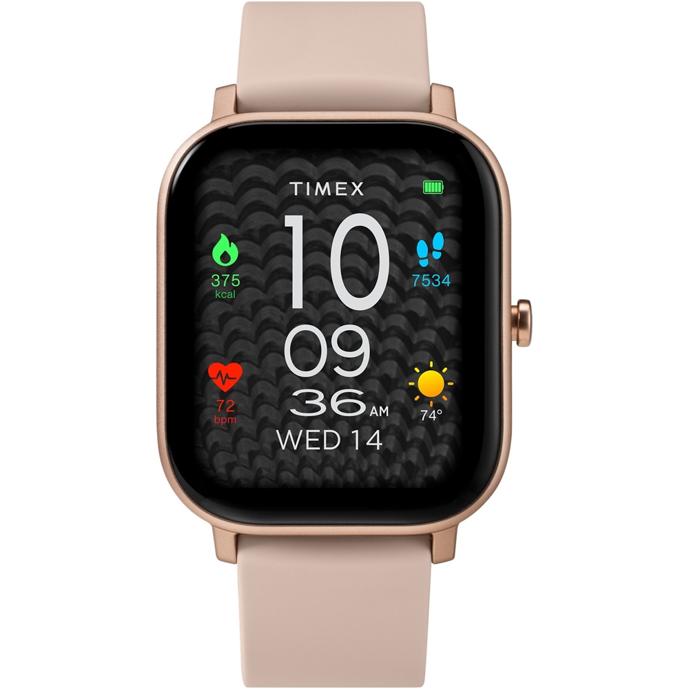 Angle View: Timex - Smartwatch 36mm Aluminum Alloy - Blush
