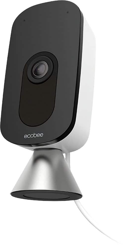 Front. ecobee - SmartCamera with voice control - Black/White.