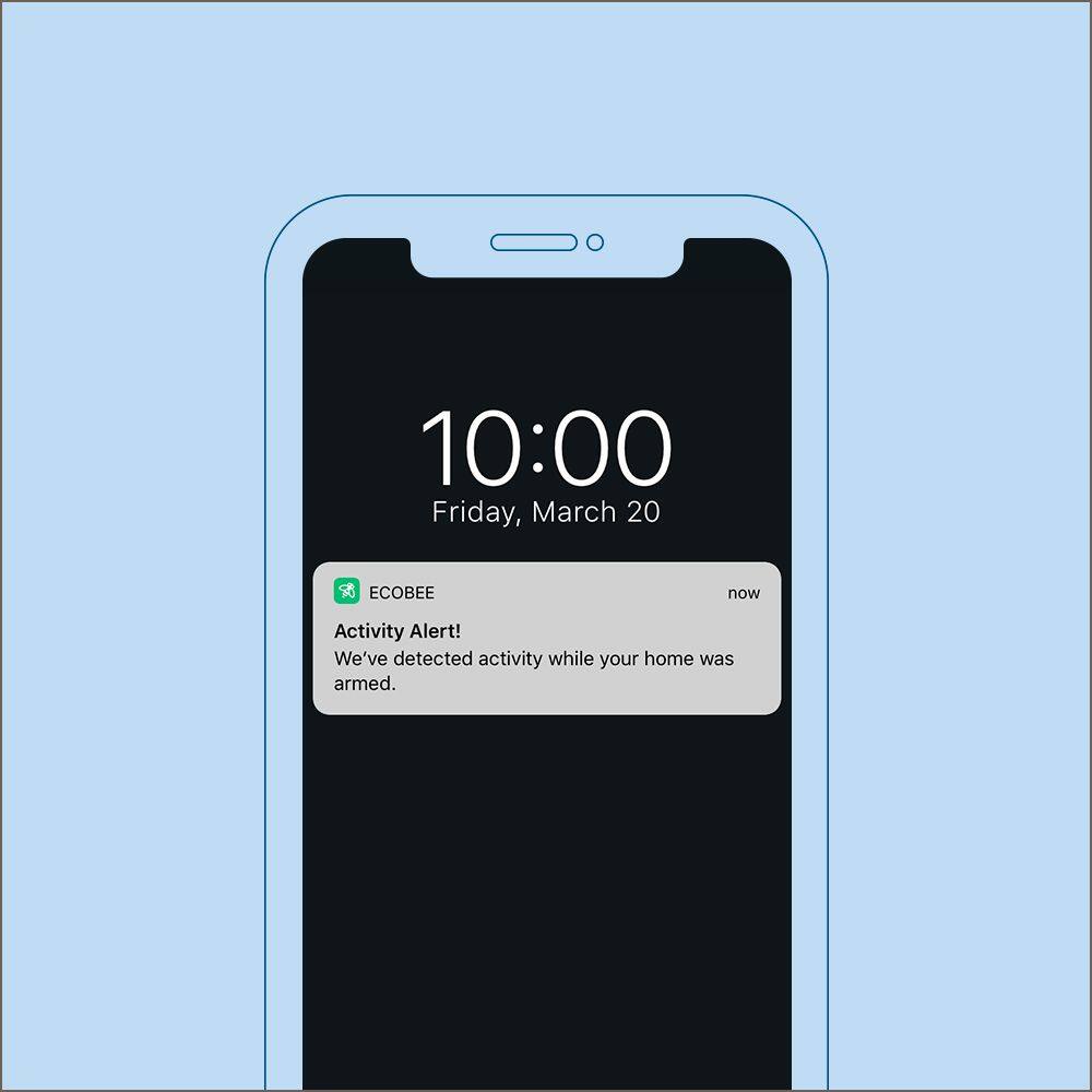 Alt View 15. ecobee - SmartCamera with voice control - Black/White.
