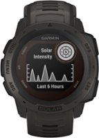 Garmin - Instinct Solar Smartwatch 33mm Fiber-Reinforced Polymer - Graphite - Front_Zoom