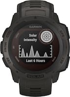 Garmin Instinct® Solar Rugged GPS Smartwatch 45mm Graphite - Graphite - Front_Zoom
