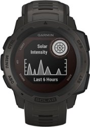 Garmin - Instinct Solar Smartwatch 45mm Fiber-Reinforced Polymer - Graphite - Front_Zoom