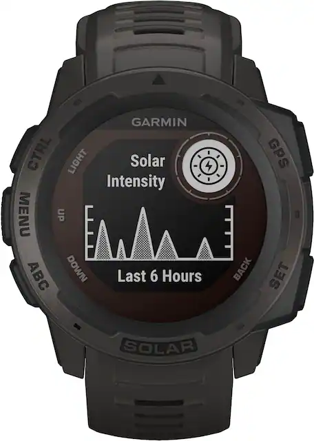 Garmin Instinct Solar Smartwatch 45mm Fiber Reinforced Polymer Graphite 010 02293 10 Best Buy