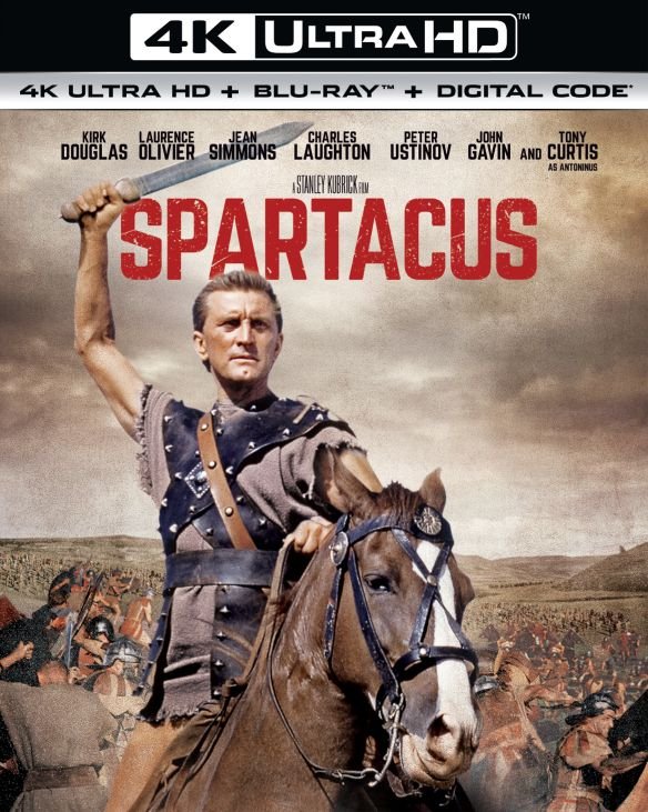 Zoom out on Front Standard. Spartacus [Includes Digital Copy] [4K Ultra HD Blu-ray/Blu-ray] [1960].