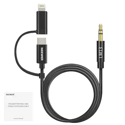 NEEWER LM13 NEEWER OTG ADAPTER+MALE AND FEMALE EXTENSION CABLE instruction Manual