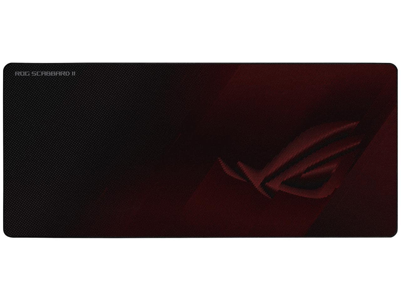 ASUS - NC08 ROG Scabbard II Mouse Pad, Nano Tech, Water/Oil/Dust-Repellent - Black