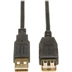 Tripp Lite - 6' USB Type A-to-USB Type A Cable - Black - Front_Zoom