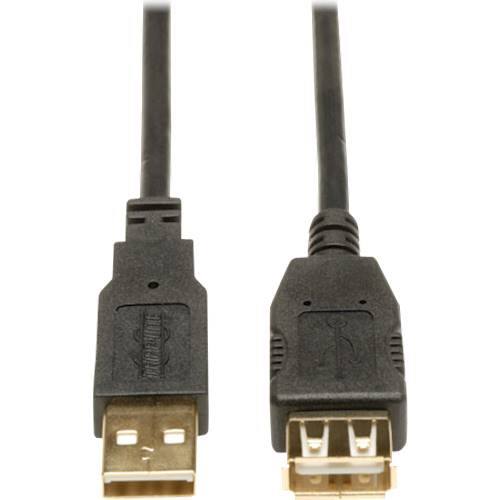 Front. Tripp Lite - 6' USB Type A-to-USB Type A Cable - Black.