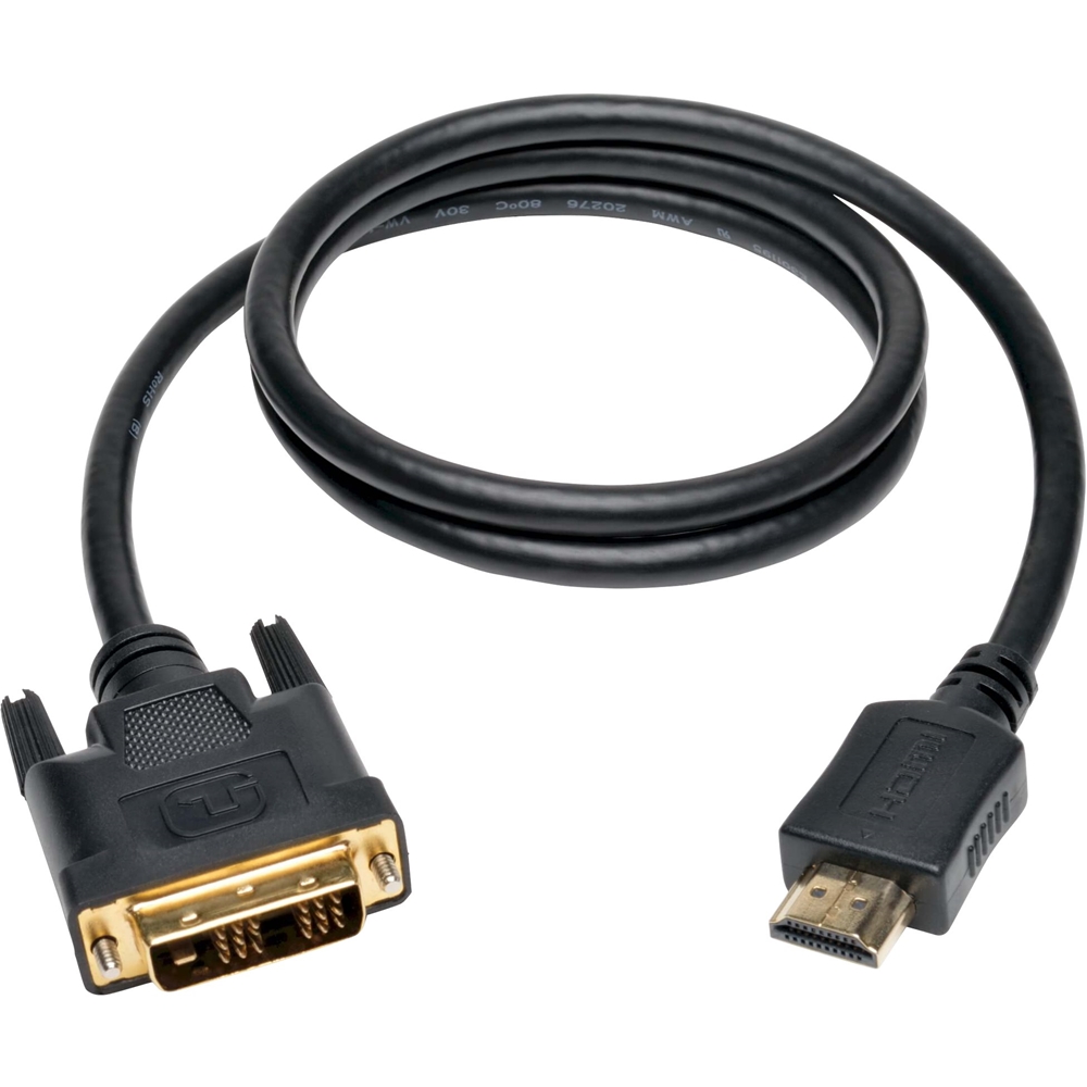 Angle View: Tripp Lite - 6' Video Cable - Black
