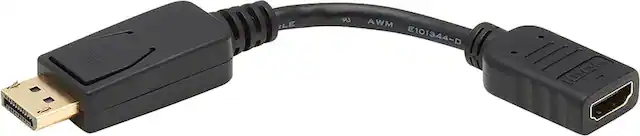 Front. Tripp Lite - DisplayPort to HDMI Passive Adapter - Black.