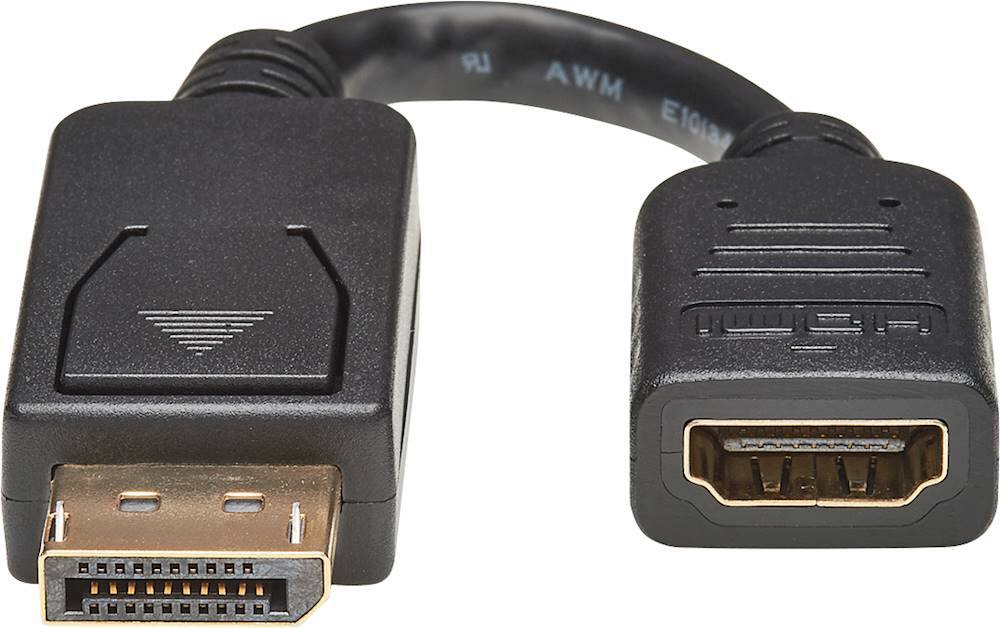 Alt View 12. Tripp Lite - DisplayPort to HDMI Passive Adapter - Black.