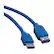 Angle. Tripp Lite - 6' USB Type A-to-USB Type A Cable - Blue.