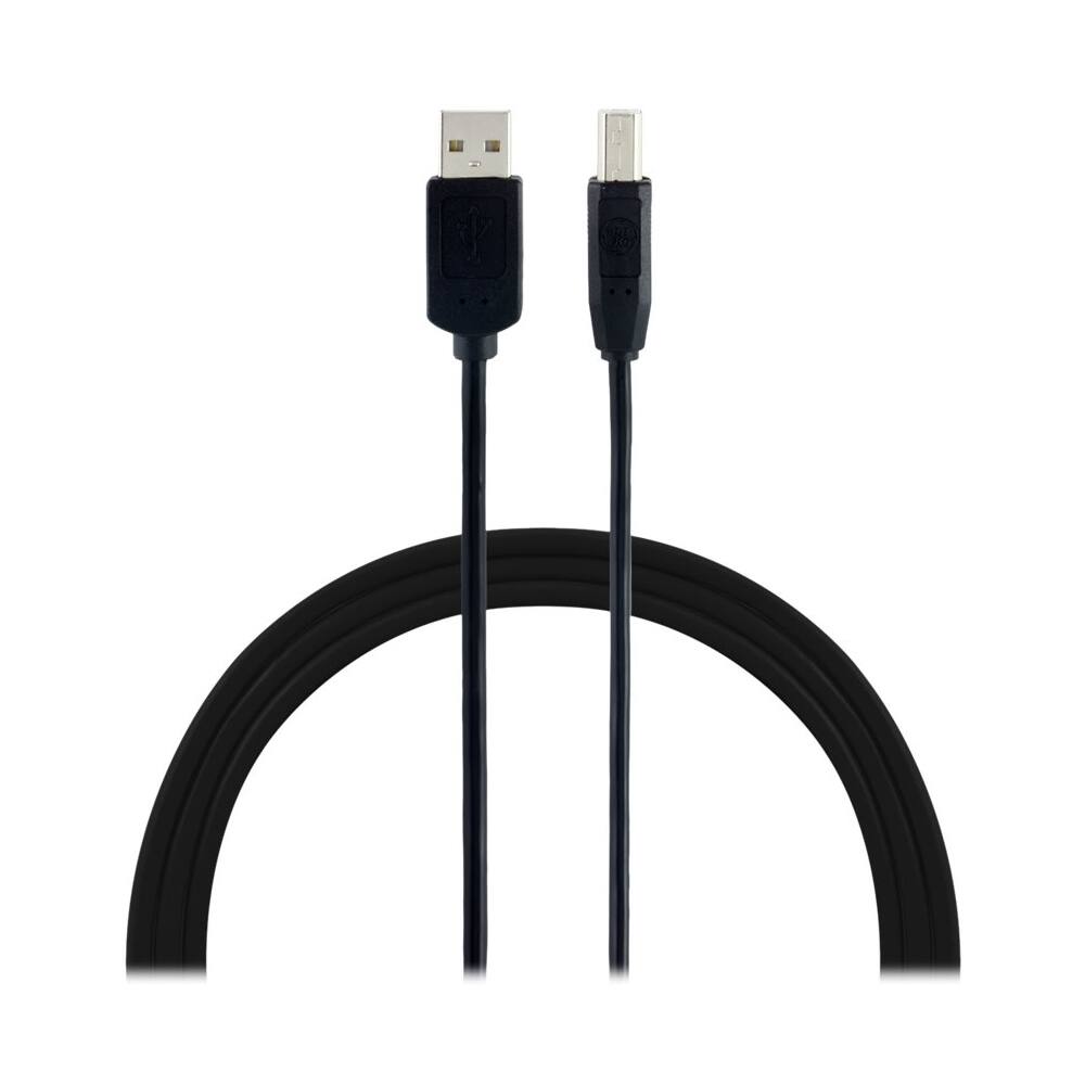 Alt View 11. GE - 6' USB Type A-to-USB Type B Cable - Black.