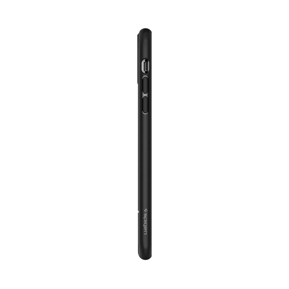 Left View: Spigen - Core Armor Case for Apple® iPhone® 11 Pro - Matte Black