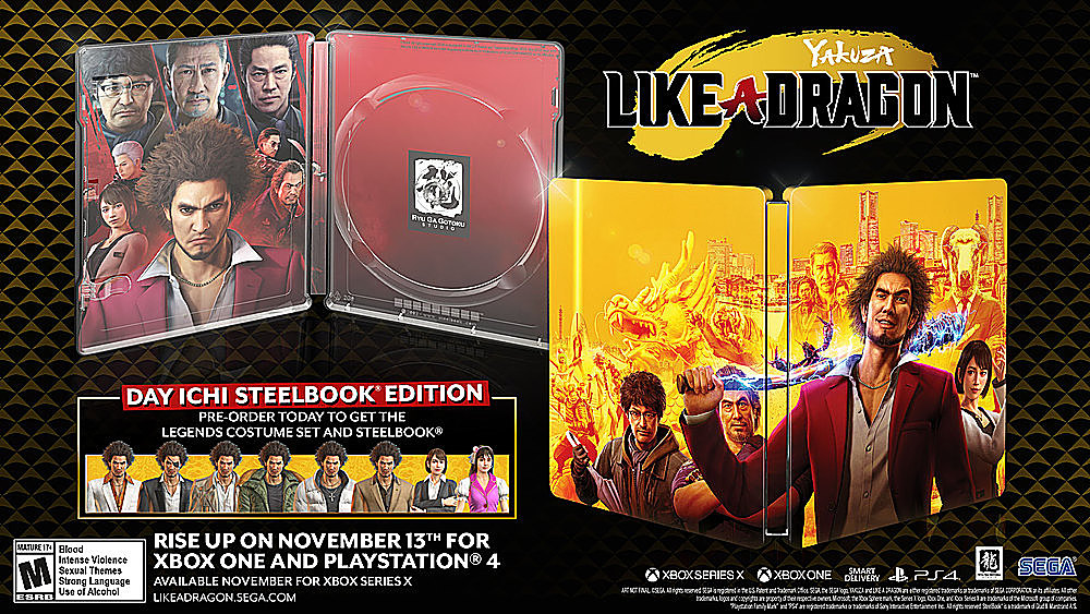 Left View: The Yakuza Remastered Collection Standard Edition - PlayStation 4