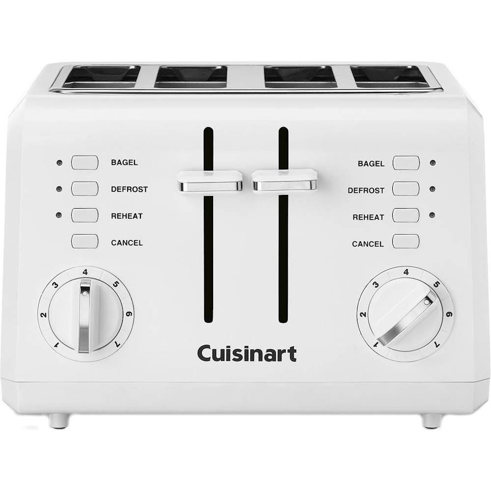 Cuisinart Classic 4 Slice Wide Slot Toaster White - Office Depot