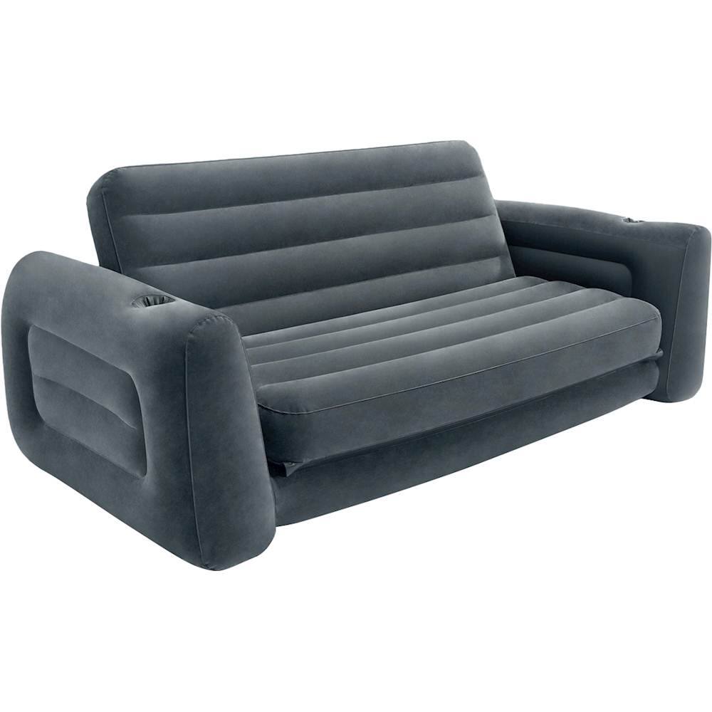 Intex - Pull-Out Inflatable Sofa - Charcoal Gray