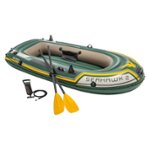 Front Zoom. Intex - Seahawk 2 Inflatable Boat - Green.