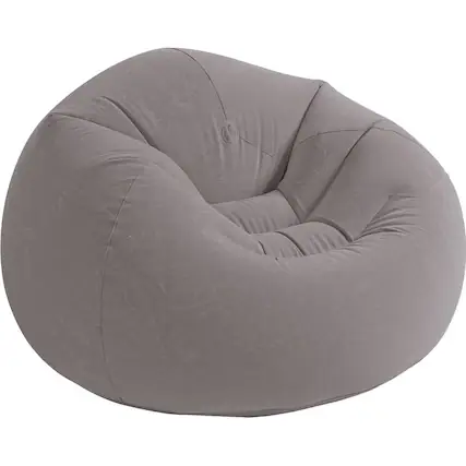 Angle. Intex - Beanless Bag Chair - Gray.