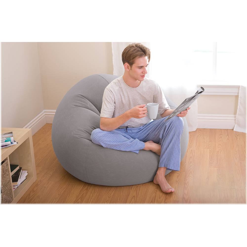 Alt View 11. Intex - Beanless Bag Chair - Gray.
