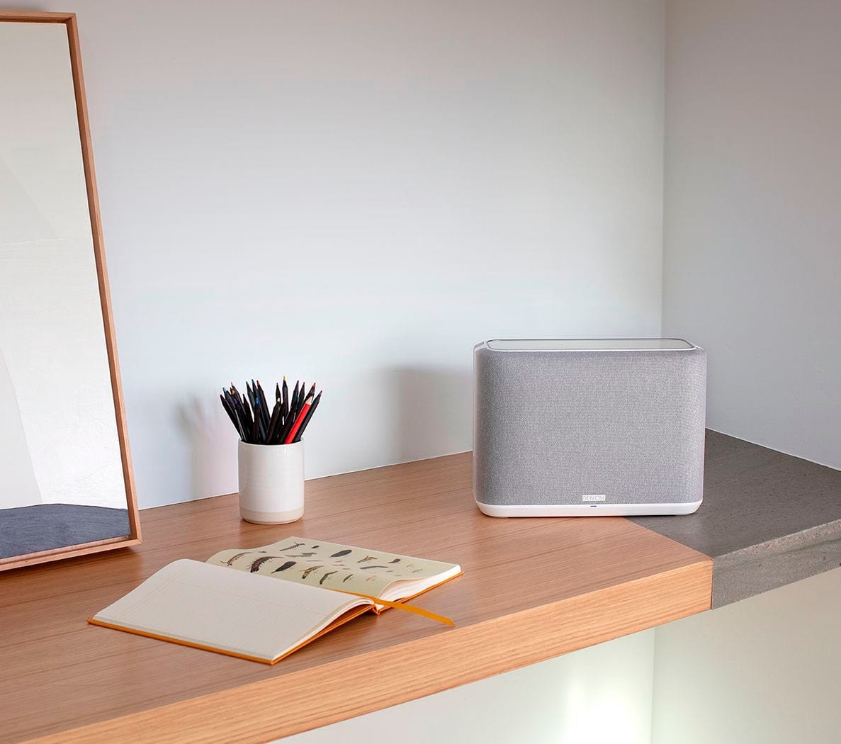 Alt View 1. Denon - Home 250 Wireless Speaker with HEOS Built-in AirPlay 2 and Bluetooth - White.