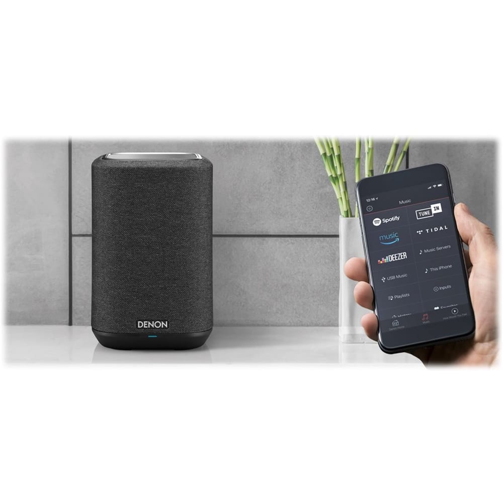 Alt View 14. Denon - Home 150 Wireless Speaker with HEOS Built-in AirPlay 2 and Bluetooth - Black.