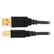 Angle. Axis - 6' USB Type A-to-USB Type B Cable - Black.