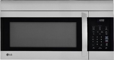 LG - 1.7 Cu. Ft. Over-the-Range Microwave with EasyClean - Stainless steel - Front_Zoom