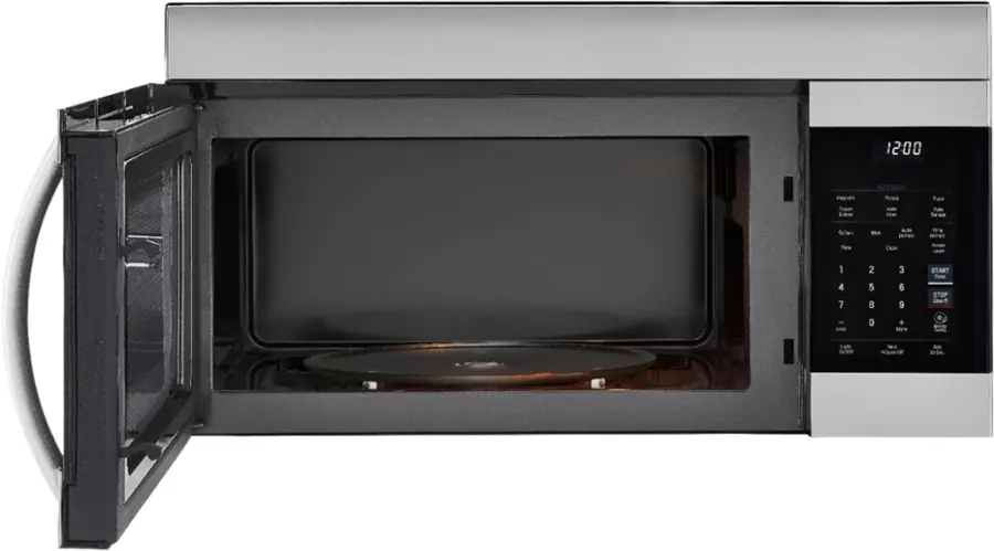 Alt View 11. LG - 1.7 Cu. Ft. Over-the-Range Microwave with EasyClean - Stainless Steel.