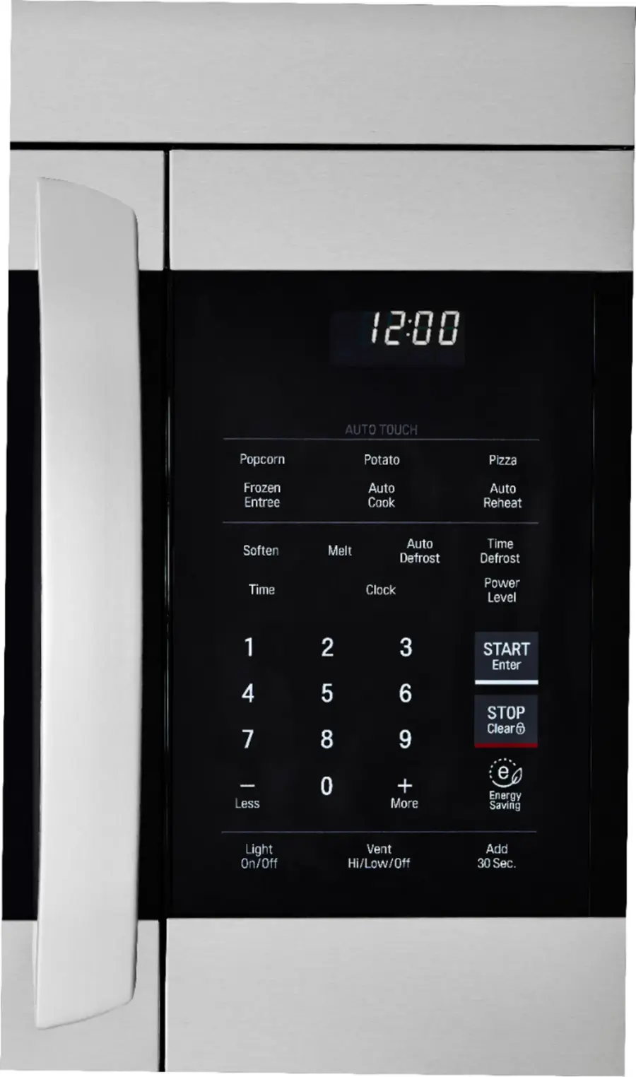 Alt View 1. LG - 1.7 Cu. Ft. Over-the-Range Microwave with EasyClean - Stainless Steel.