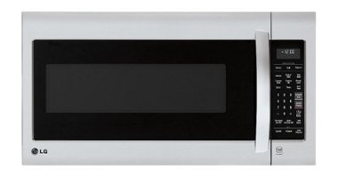 LG - 2.0 Cu. Ft. Over-the-Range Microwave with Sensor Cooking and EasyClean - Stainless steel - Front_Zoom