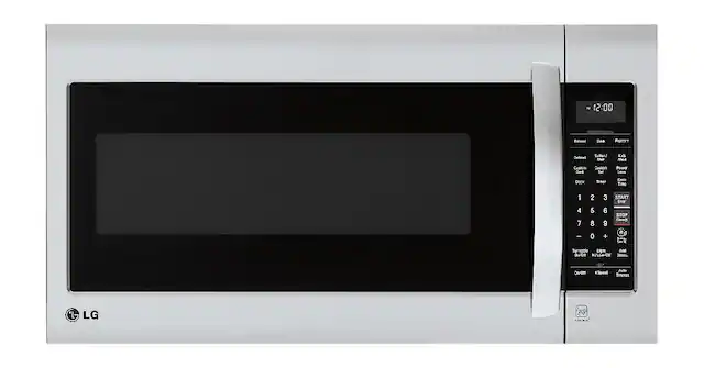 Front. LG - 2.0 Cu. Ft. Over-the-Range Microwave with Sensor Cooking and EasyClean - Stainless Steel.